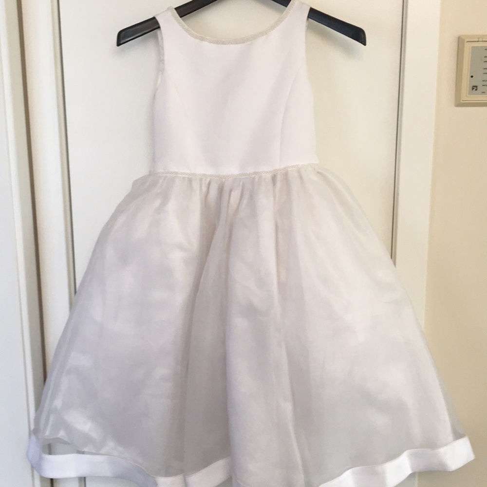 White flower girl/ communion dress